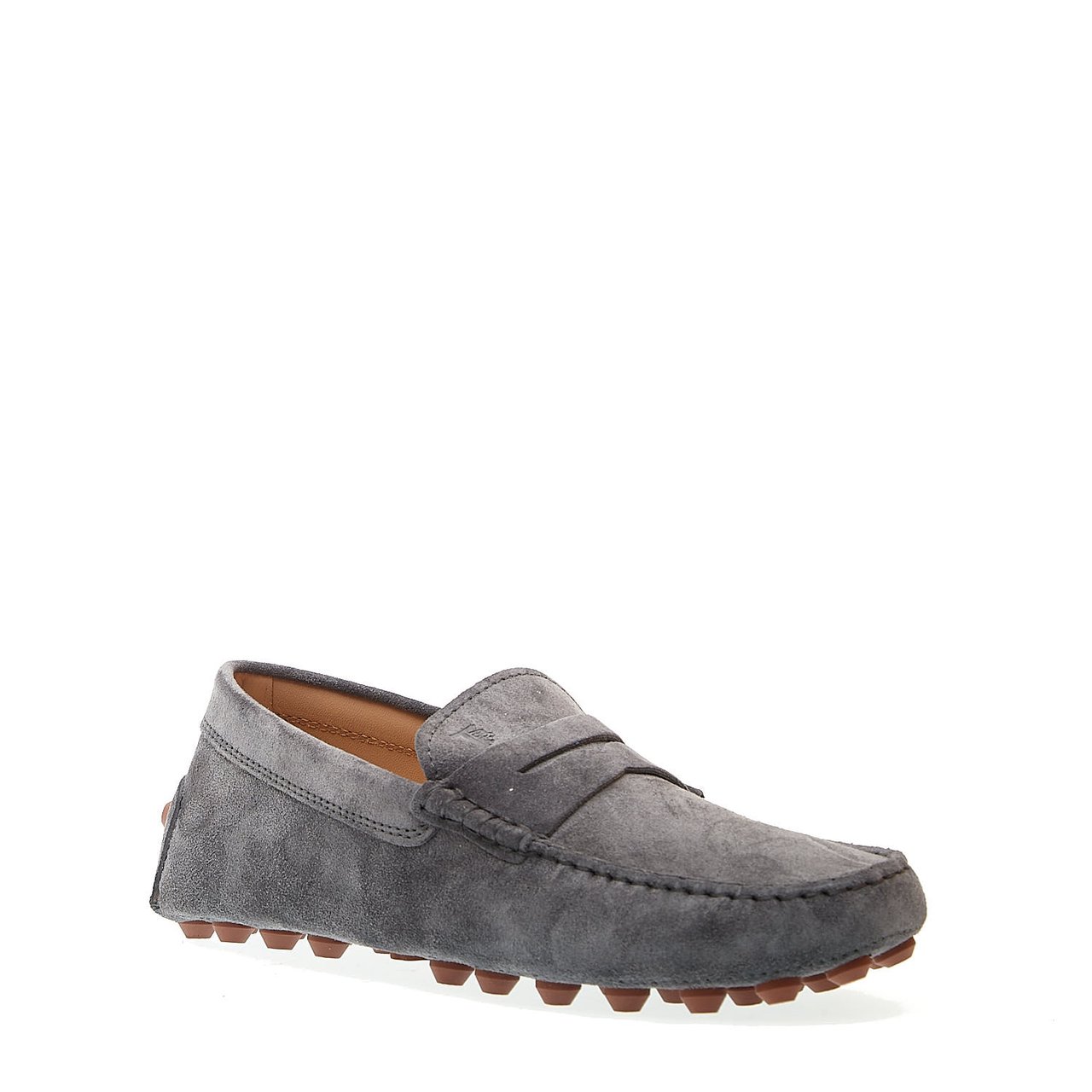 Tod's Mocassino Bubble In Camoscio Grigio Grijs