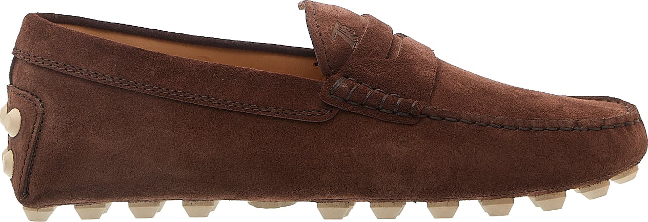 Tod's Mocassino Bubble In Camoscio Marrone Bruin