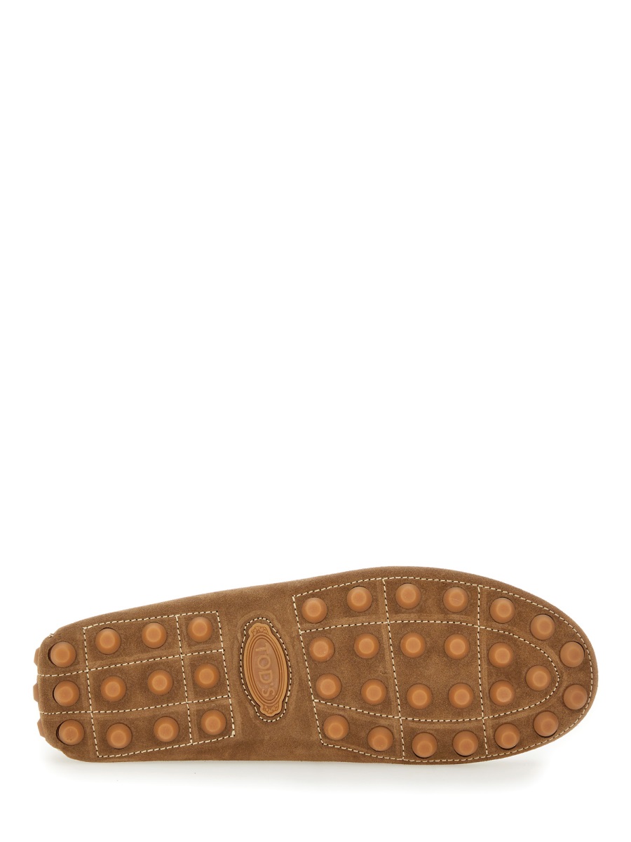 Tod's Moccasin Toe Calfskin Leather Loafer Bruin