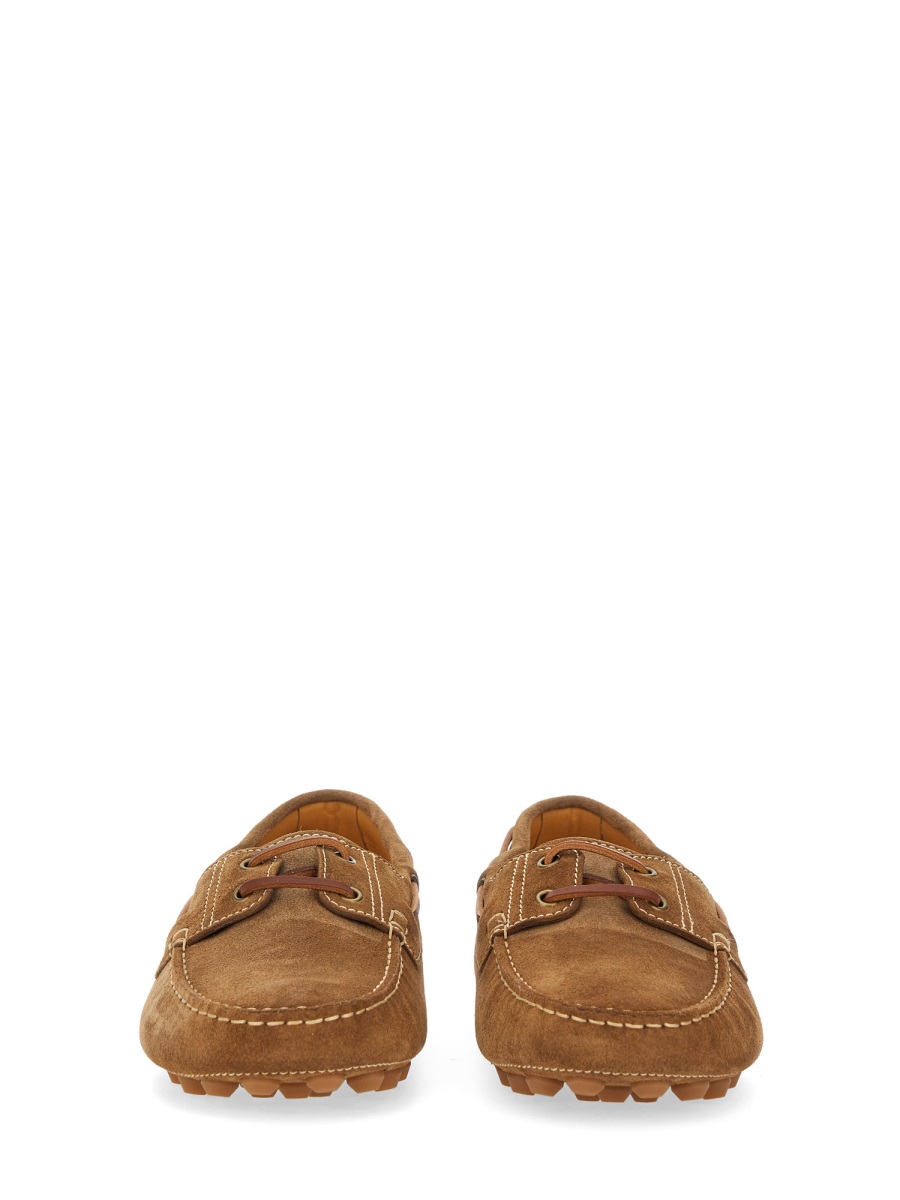 Tod's Moccasin Toe Calfskin Leather Loafer Bruin