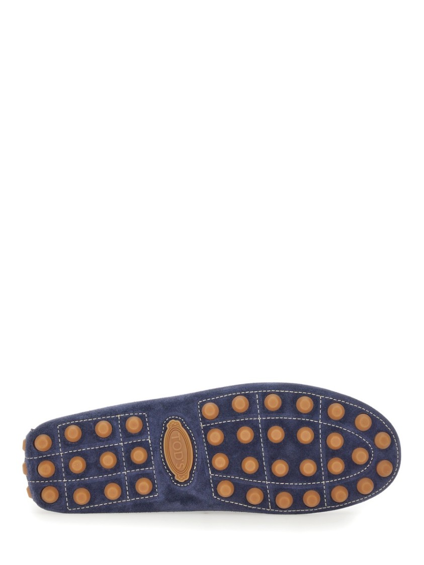 Tod's Classic Blue Calfskin Loafer Blauw