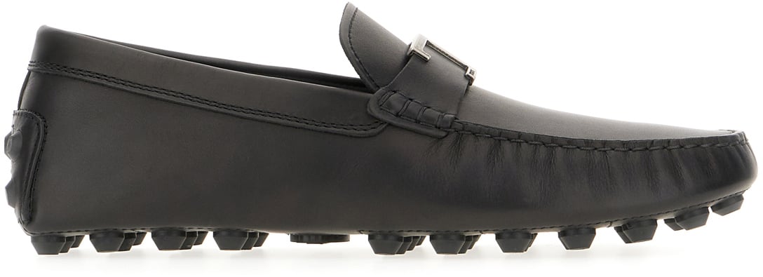 Tod's Tod's Black leather loafers Zwart