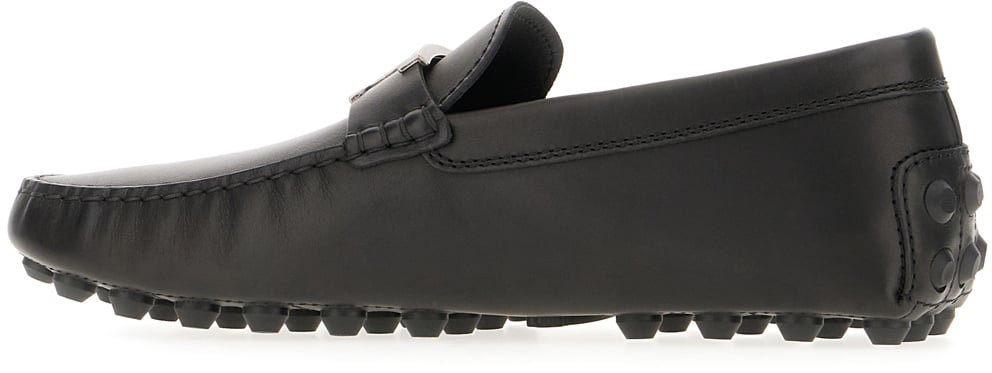 Tod's Tod's Black leather loafers Zwart
