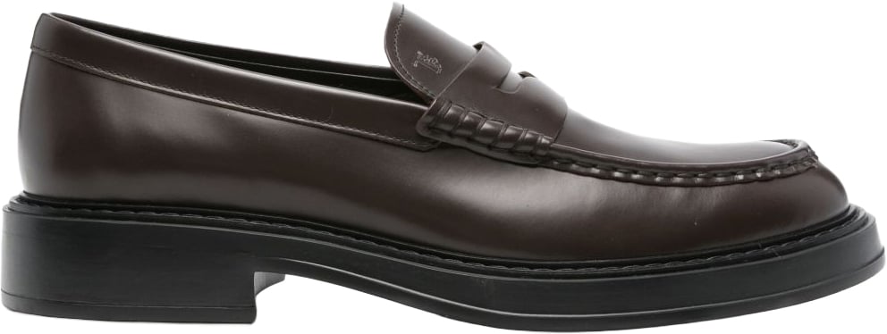 Tod's Flat Shoes Marrone Scuro Bruin