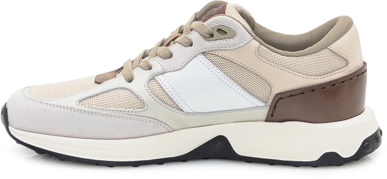 Tod's Tod s Sneakers in Pelle e Tessuto Beige Divers