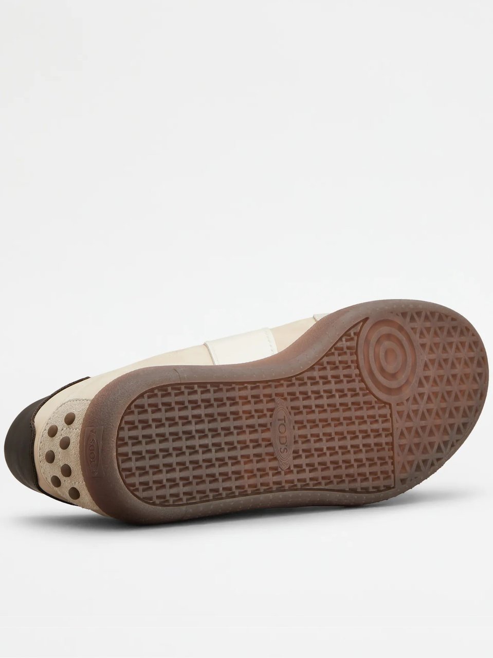 Tod's Beige Calzature Low-Top Leather Sneakers Neutraal
