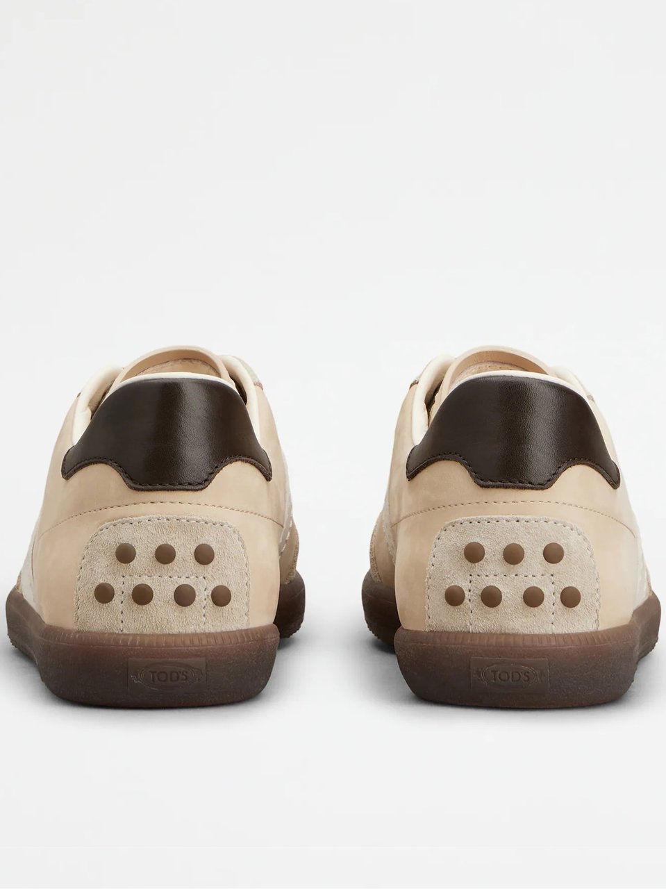 Tod's Beige Calzature Low-Top Leather Sneakers Neutraal