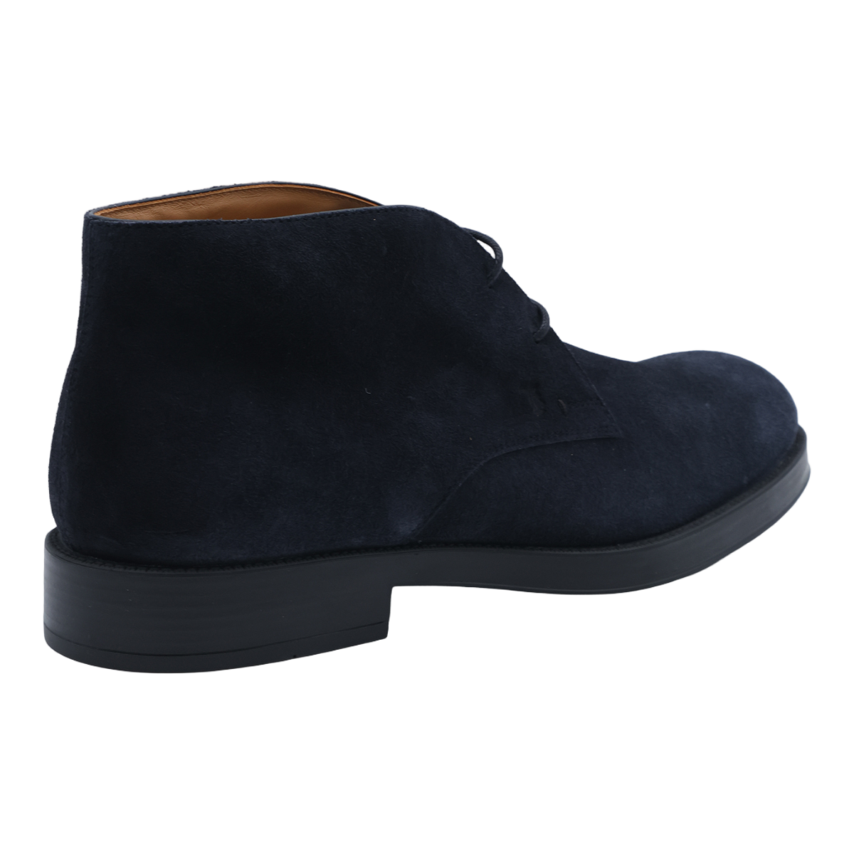 Tod's Minimalist Lace-Up Suede Boots with Contrasting Lining Zwart