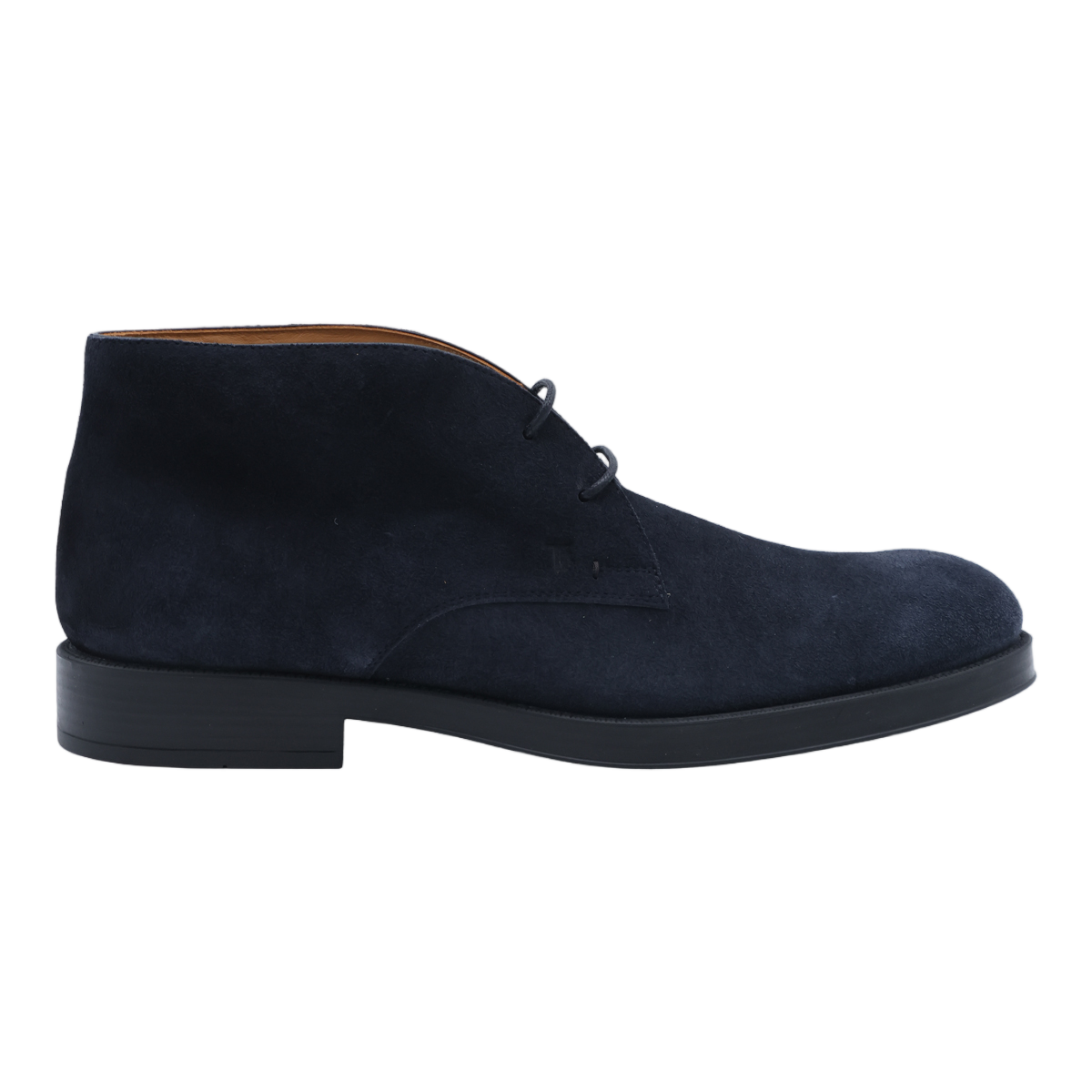 Tod's Minimalist Lace-Up Suede Boots with Contrasting Lining Zwart
