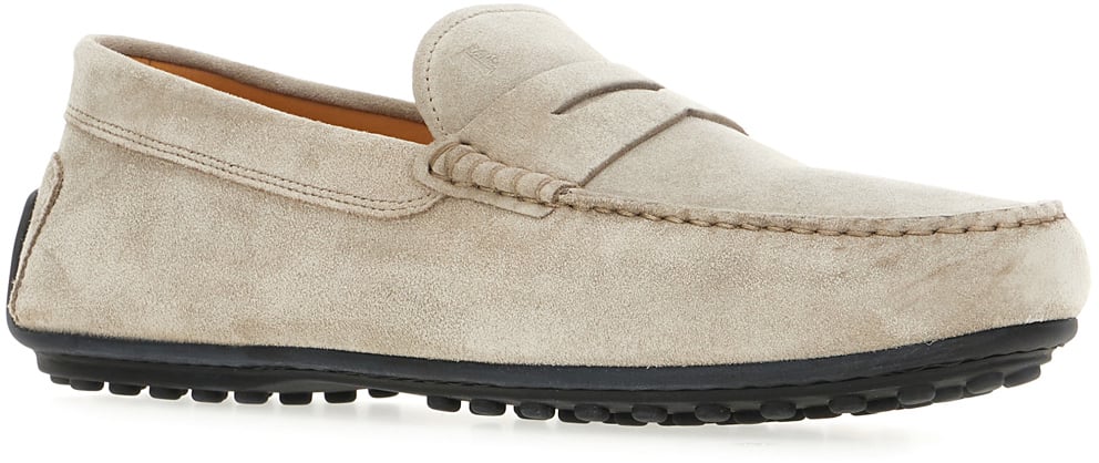 Tod's Tod's Grey suede loafers Grijs
