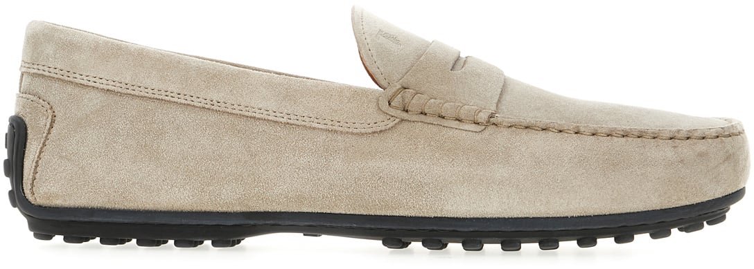 Tod's Tod's Grey suede loafers Grijs