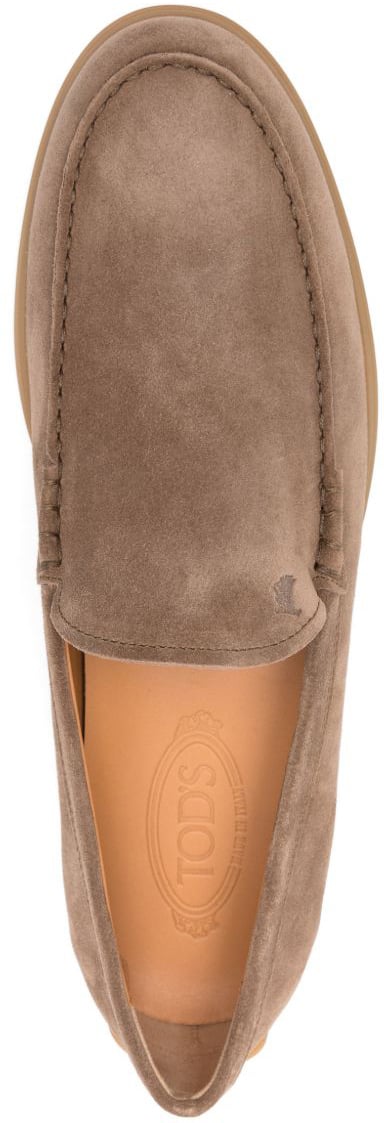 Tod's Flat Shoes Brown Taupe