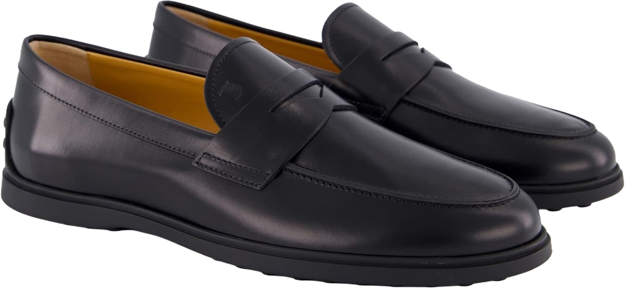 Tod's Tods Heren 78L Mocassino Zwart Zwart