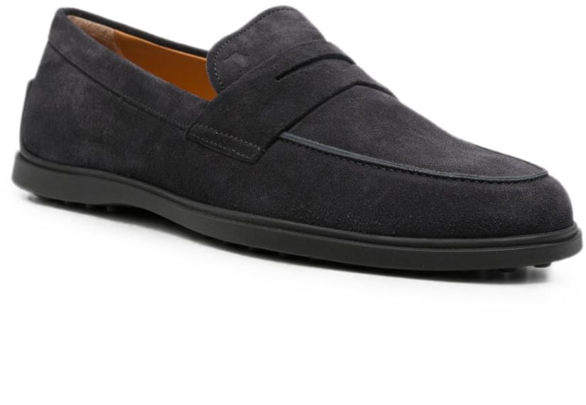 Tod's Flat Shoes Grey Donkergrijs