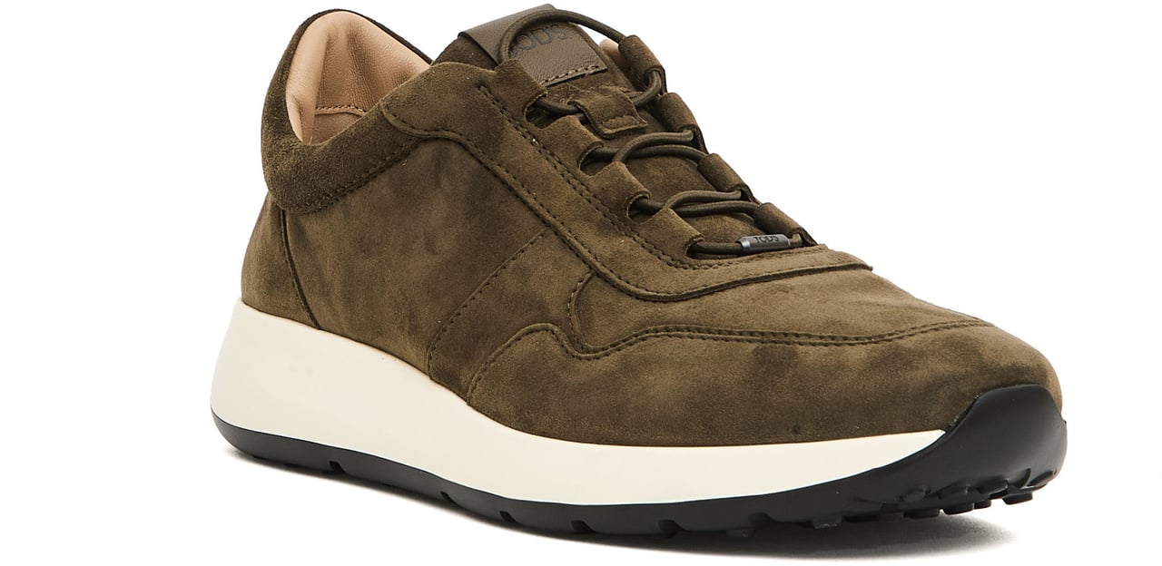 Tod's Running Elastici Nabuk Verdone Groen