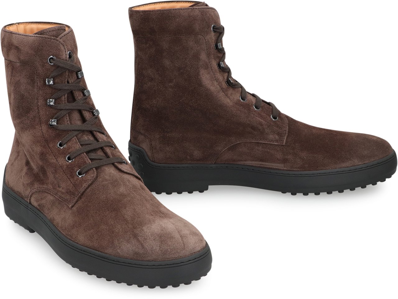 Tod's Lace-up suede ankle boots Bruin