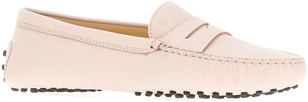 Tod's Tod's Pink leather loafers Roze