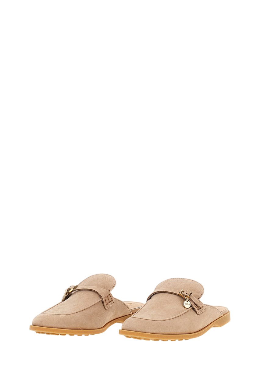 Tod's Antique Pink Tod’s Gommini Nubuck Mules Roze