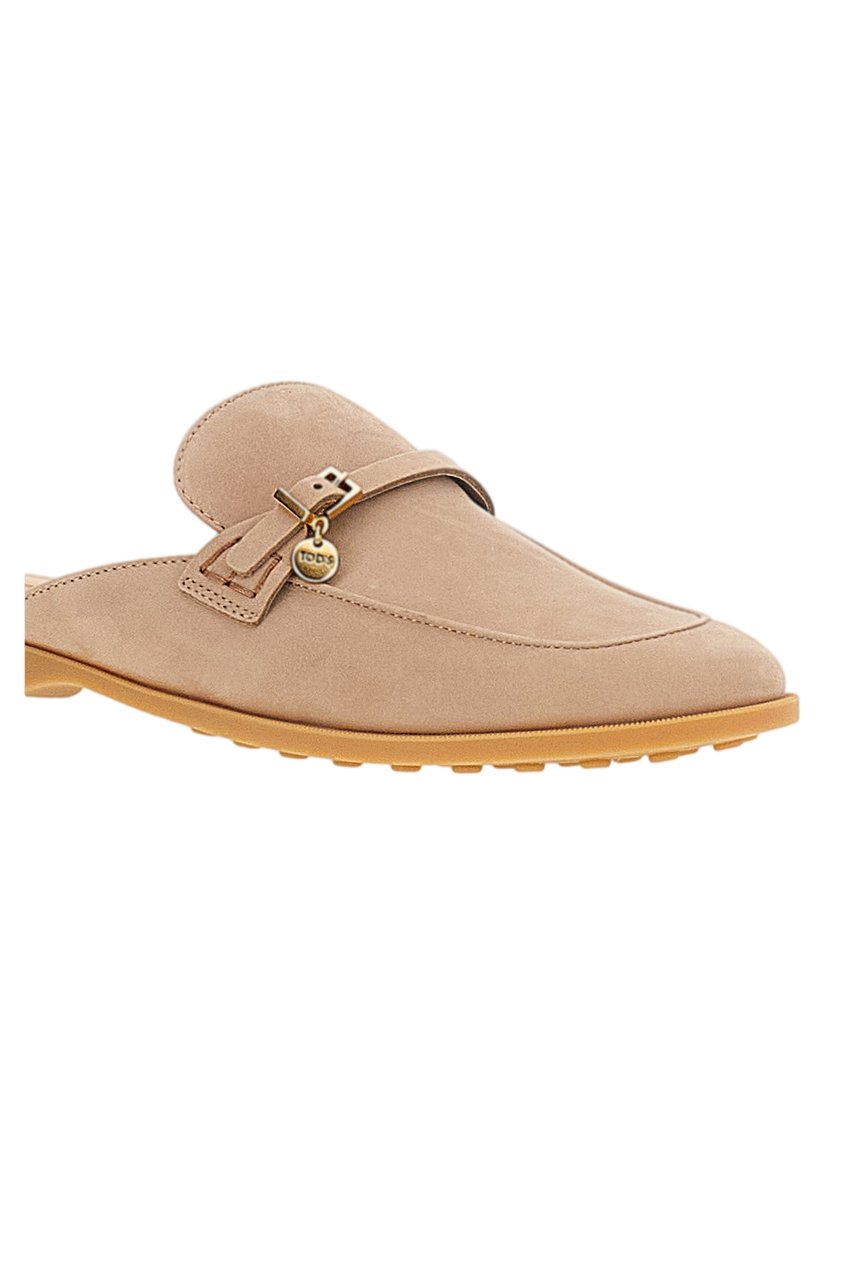 Tod's Antique Pink Tod’s Gommini Nubuck Mules Roze