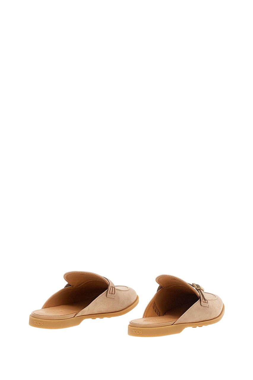 Tod's Antique Pink Tod’s Gommini Nubuck Mules Roze