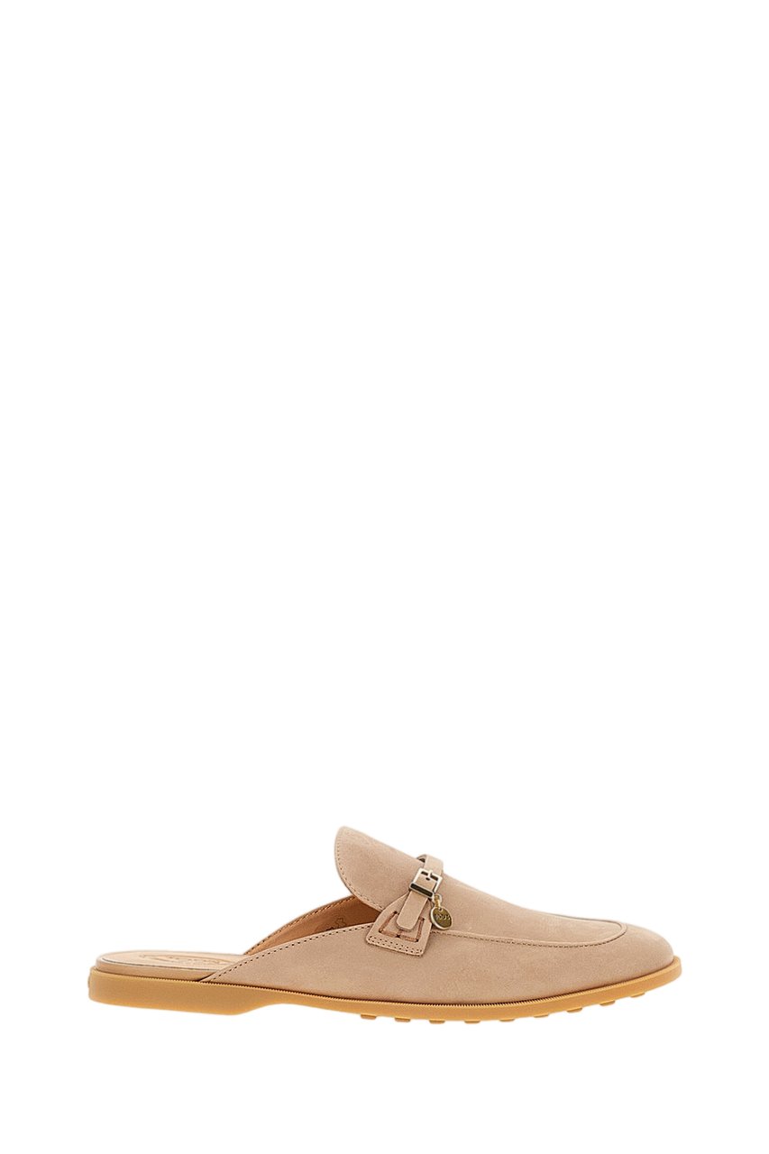 Tod's Antique Pink Tod’s Gommini Nubuck Mules Roze