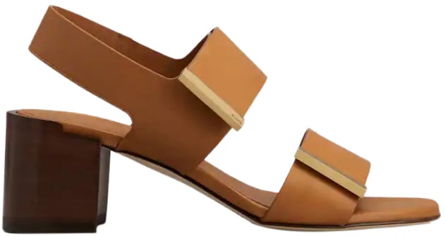 Tod's Sandals Leather Brown Bruin