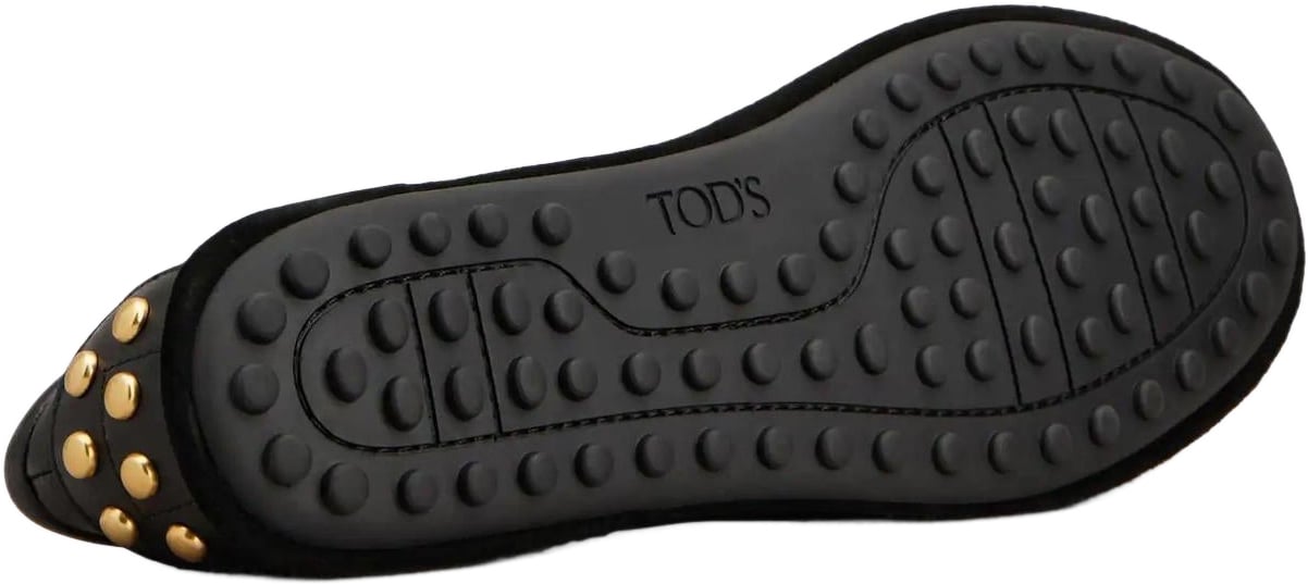 Tod's Dames Gomma Legg. 04M Pant. Gommini Zwart