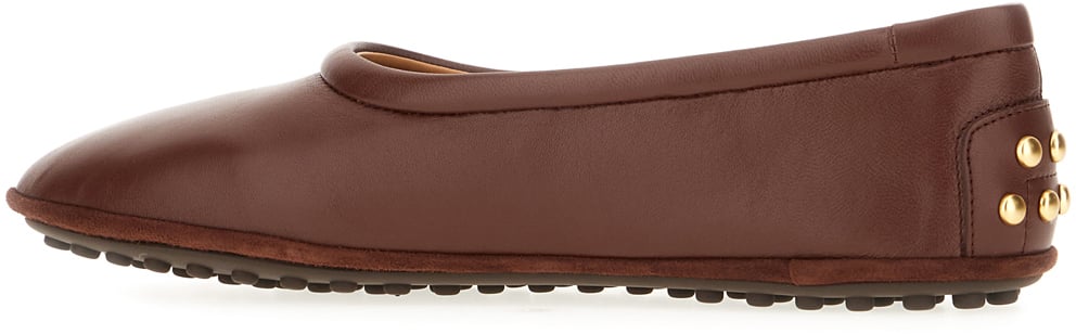 Tod's Tod's Brown leather ballerinas Bruin