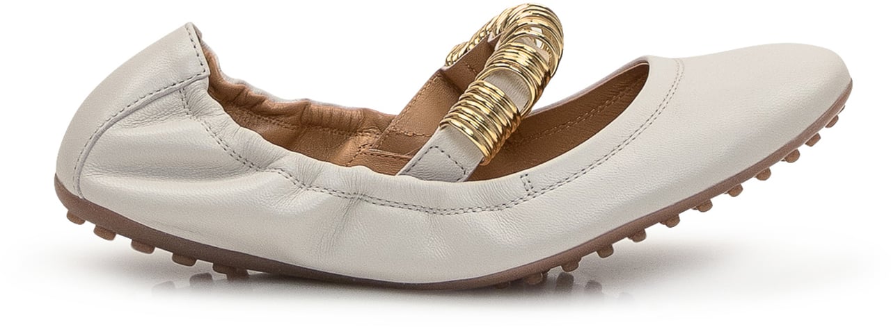 Tod's Scarpa Ballerina Dee Fascia Beige