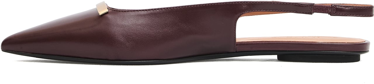 Tod's Slingback Pelle Bordeaux Bassa Rood