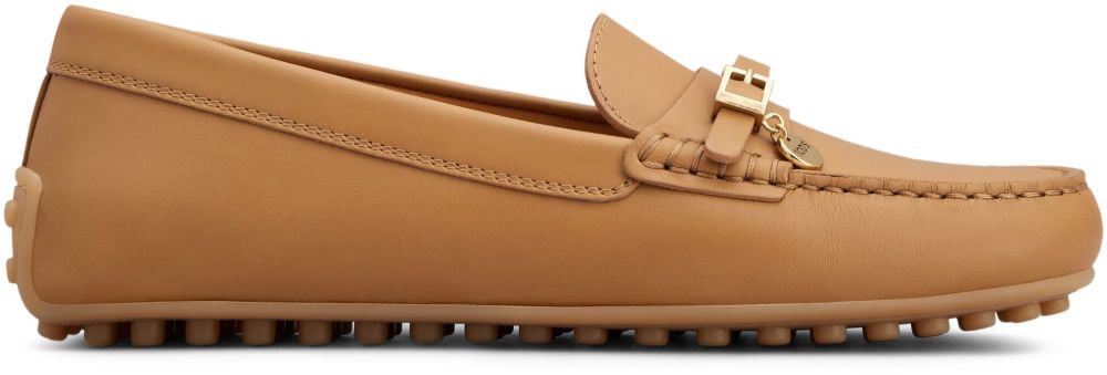 Tod's Flat Shoes Camel Beige