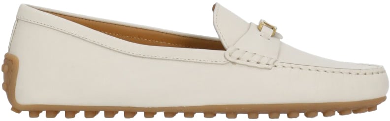 Tod's Flat Shoes Avorio Wit