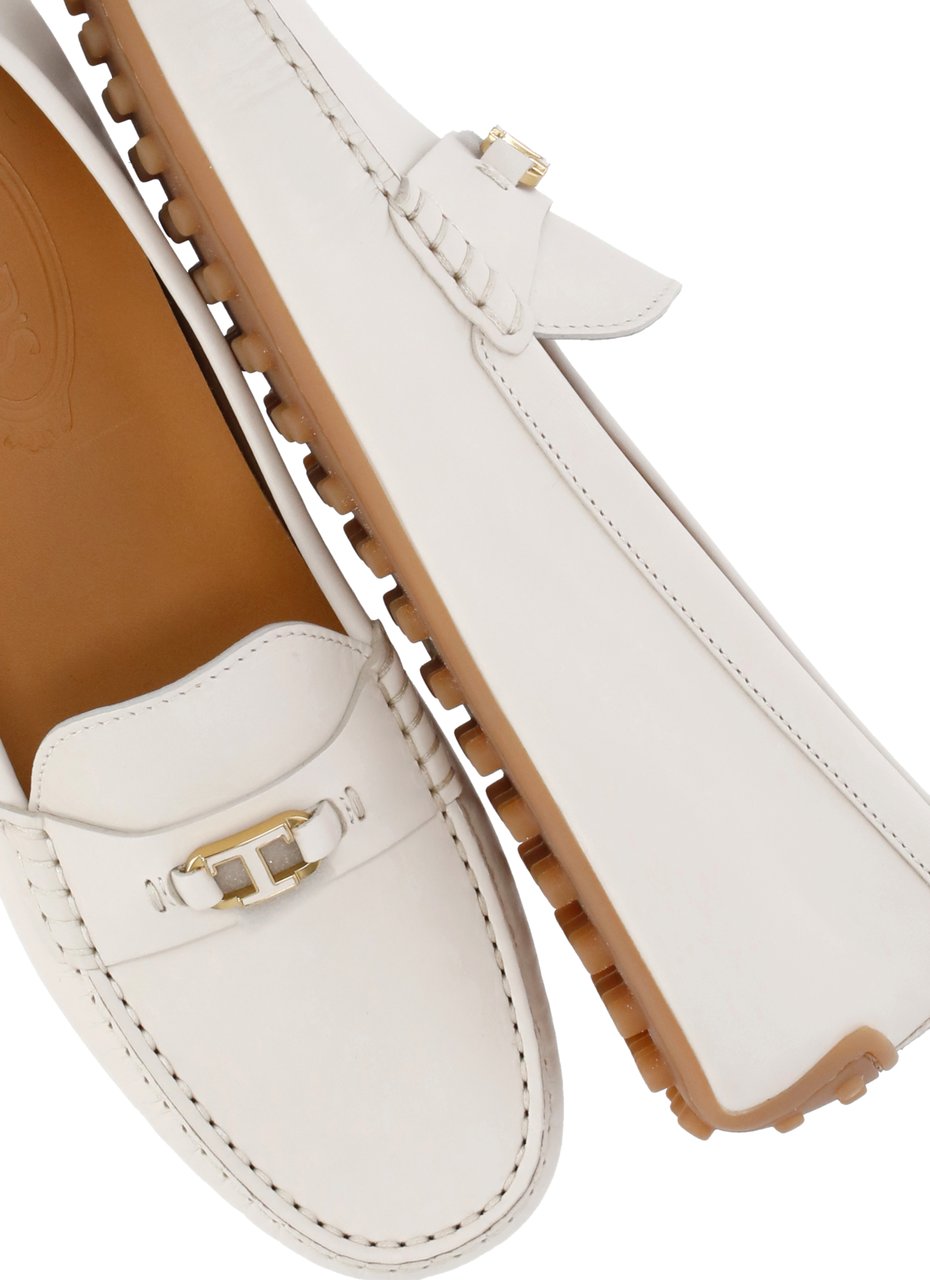 Tod's Flat Shoes Avorio Wit