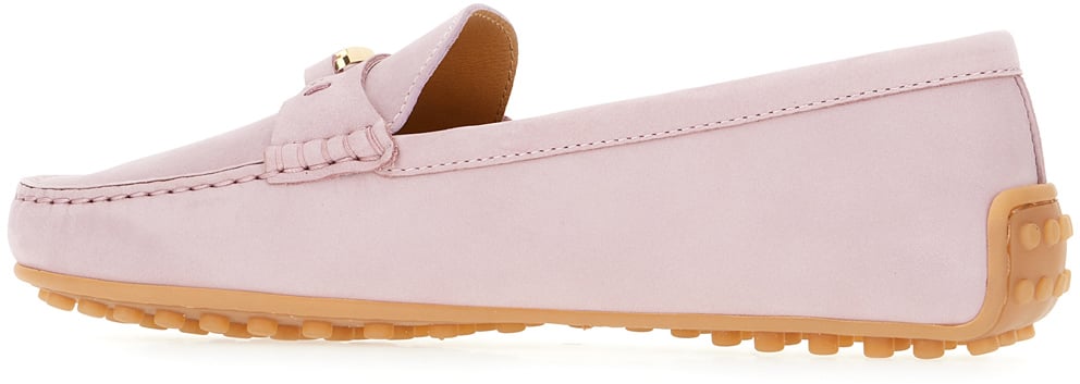 Tod's Tod's Lilac suede loafers Paars