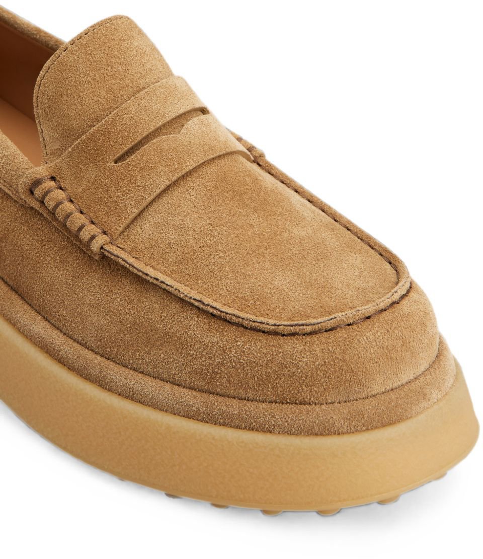 Tod's Flat Shoes Brown Beige