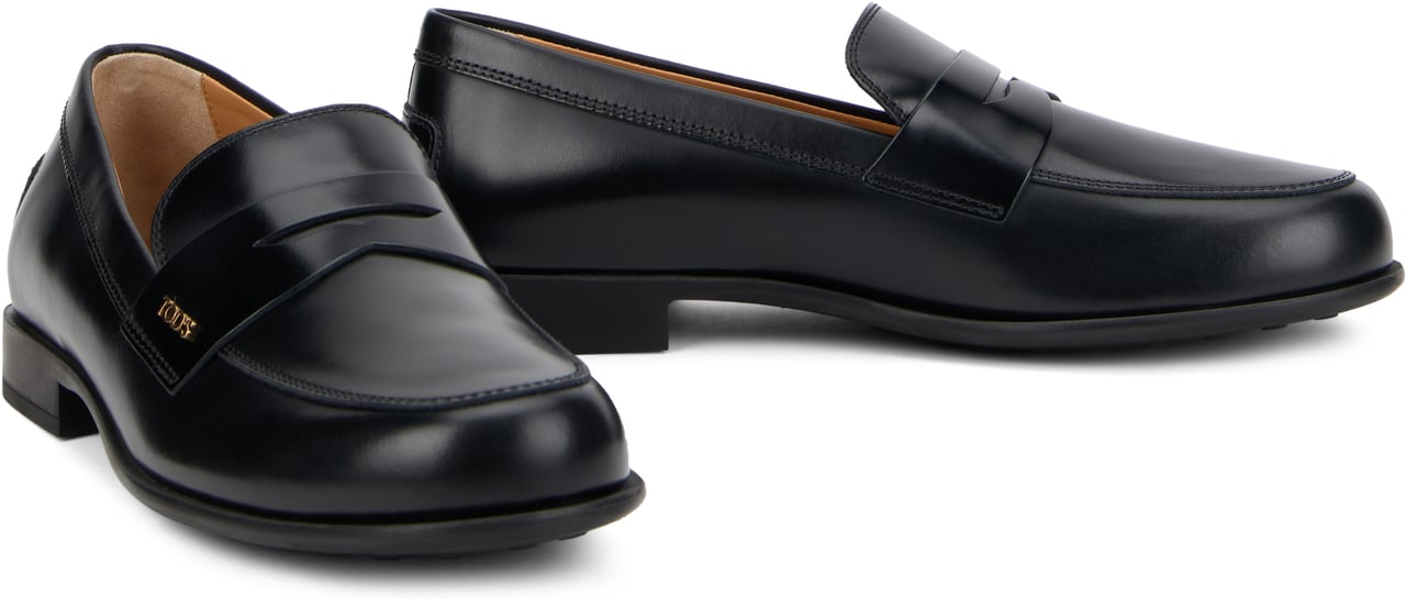 Tod's Classic leather moccasins Zwart