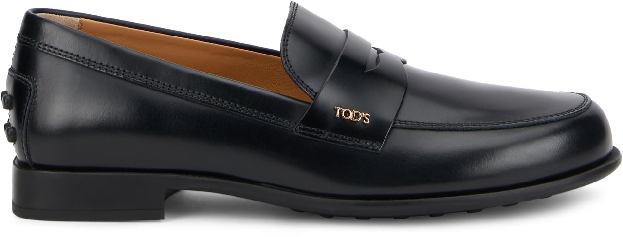 Tod's Classic leather moccasins Zwart