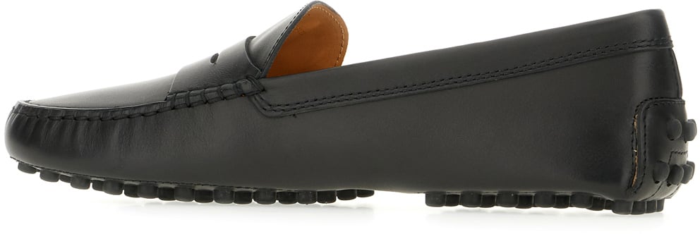 Tod's Tod's Black leather loafers Zwart