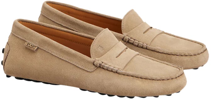 Tod's Flat Shoes Tabacco Chiaro Bruin