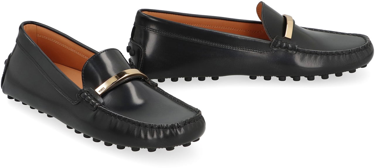Tod's Gommino Leather loafers Zwart