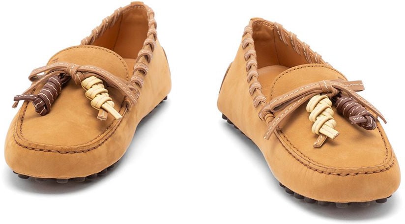 Tod's Flat Shoes Camel Beige