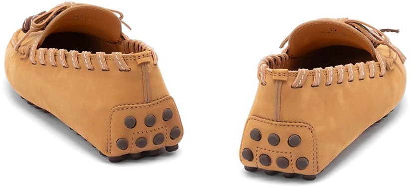 Tod's Flat Shoes Camel Beige
