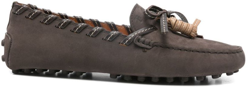 Tod's Flat Shoes Marrone Scuro Bruin