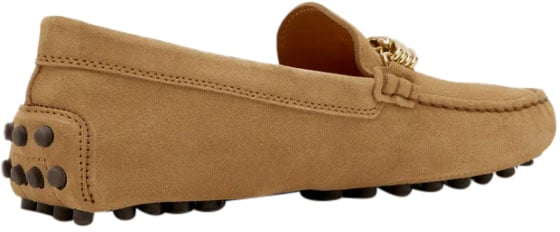Tod's Flat Shoes Camel Beige