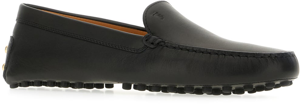 Tod's Black leather loafers Zwart