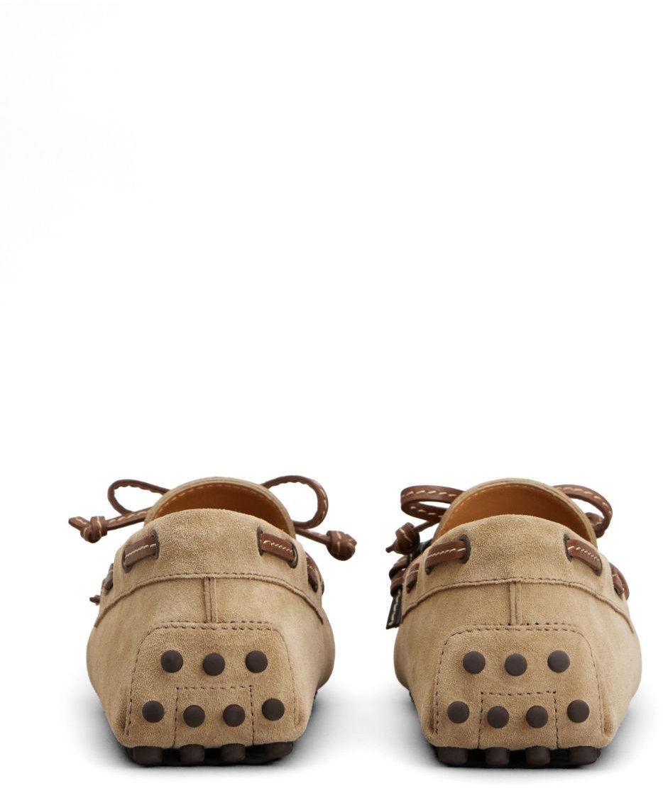 Tod's Flat Shoes Marrone Beige