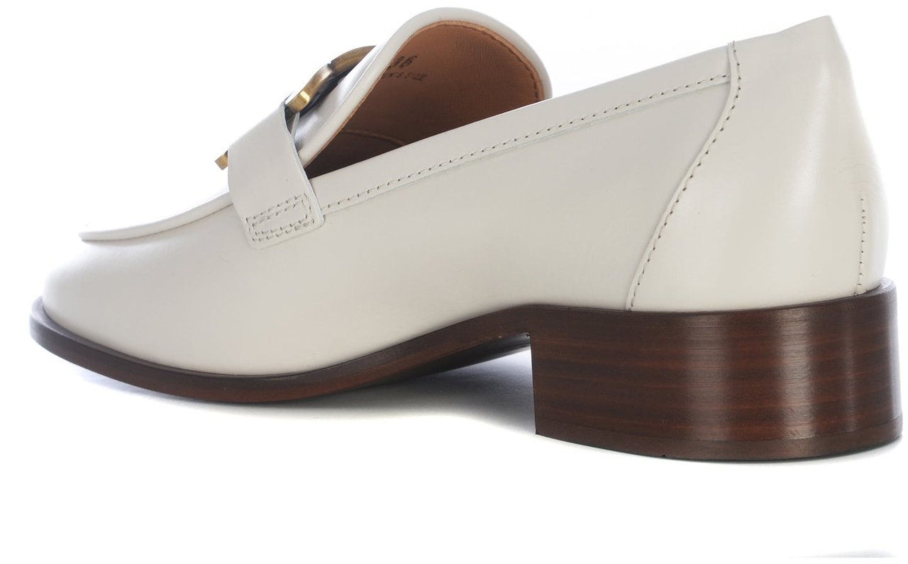 Tod's Tod's Leather Loafers Wit