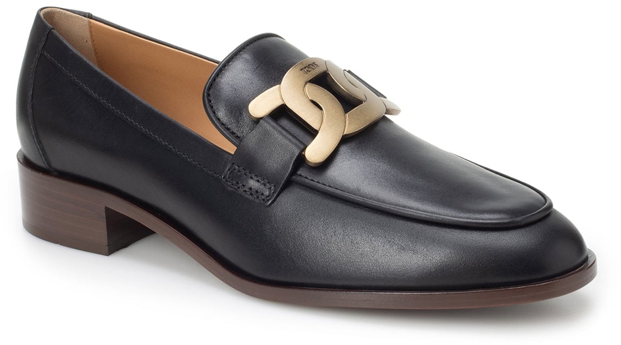 Tod's Tod's Leather Loafers Zwart