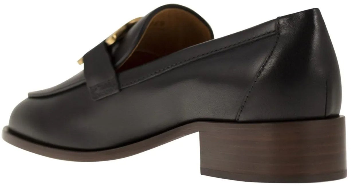 Tod's Tod's Leather Loafers Zwart