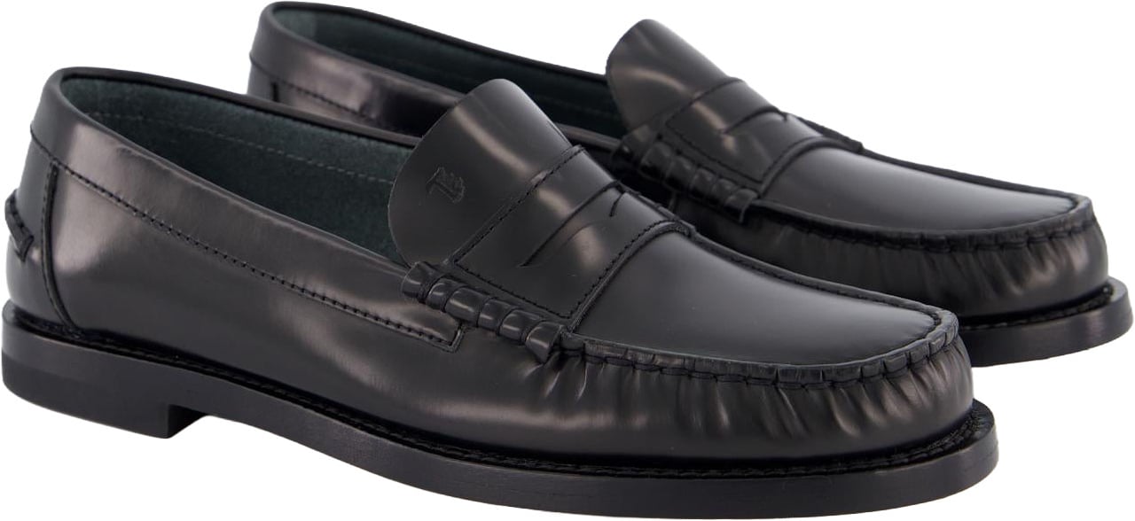 Tod's Tods Dames 34L Mocassino Zwart Zwart
